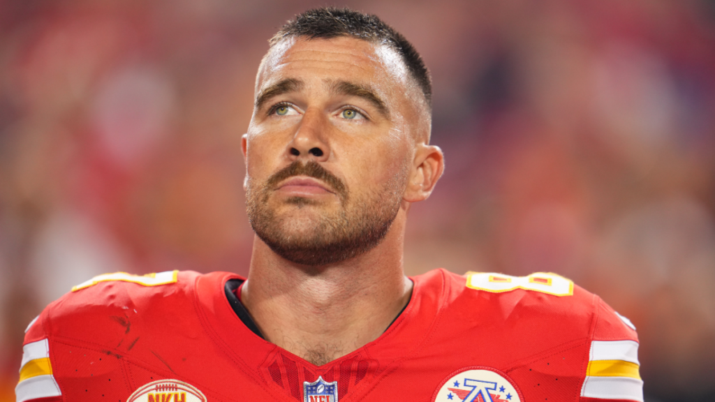 Travis Kelce hair transformation