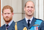 Prince Harry, Duke of Sussex and Prince William, Duke of Cambridge watch a flypast to mark the centenary of the Royal Air Force from the balcony of Buckingham Palace on July 10, 2018 in London, England. The 100th birthday of the RAF, which was founded on on 1 April 1918, was marked with a centenary parade with the presentation of a new Queen's Colour and flypast of 100 aircraft over Buckingham Palace.
