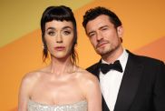 Katy Perry and Orlando Bloom attend the 2025 Vanity Fair Oscar Party Hosted By Radhika Jones at Wallis Annenberg Center for the Performing Arts on March 02, 2025 in Beverly Hills, California.