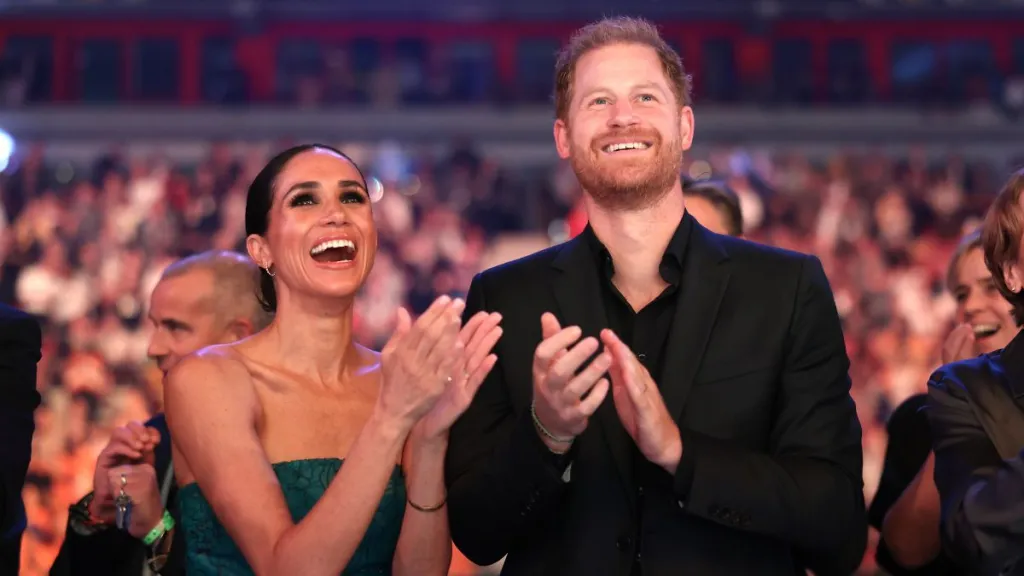 Prince Harry, Duke of Sussex, and Meghan, Duchess of Sussex attend the closing ceremony of the Invictus Games Düsseldorf 2023 at Merkur Spiel-Arena on September 16, 2023 in Duesseldorf, Germany.