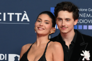 American entrepreneur and socialite Kylie Jenner and American actor Timothée Chalamet during the red carpet for 2025 David di Donatello awards ceremony, at Teatro 5 in Cinecittà. Rome (Italy), May 7th, 2025