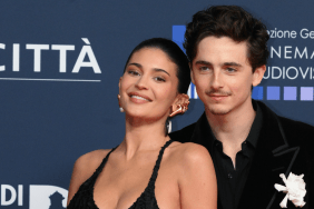 American entrepreneur and socialite Kylie Jenner and American actor Timothée Chalamet during the red carpet for 2025 David di Donatello awards ceremony, at Teatro 5 in Cinecittà. Rome (Italy), May 7th, 2025