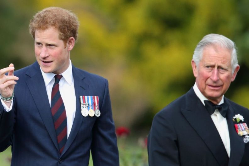 Prince Harry and Prince Charles, Prince of Wales attend the Gurkha 200 Pageant at the Royal Hospital Chelsea on June 9, 2015 in London, England.