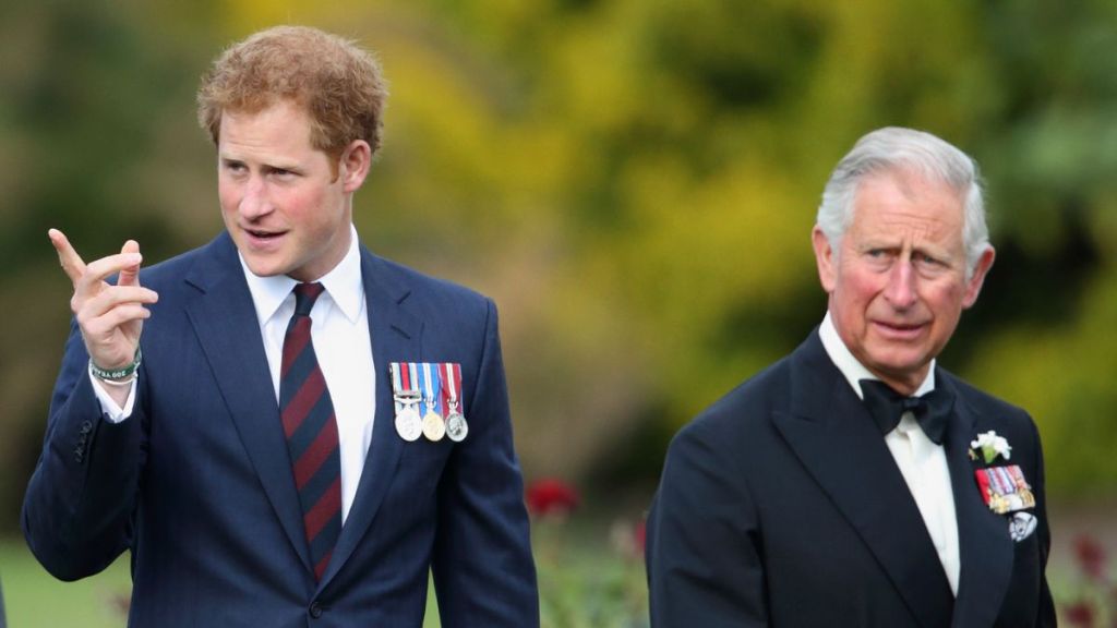 Prince Harry and Prince Charles, Prince of Wales attend the Gurkha 200 Pageant at the Royal Hospital Chelsea on June 9, 2015 in London, England.