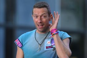 Chris Martin of "Coldplay" perform on NBC's Today on October 8, 2024 in New York City.