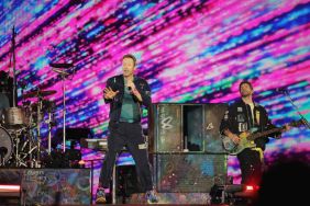 Chris Martin of Coldplay performs at Nissan Stadium on July 22, 2025 in Nashville, Tennessee.