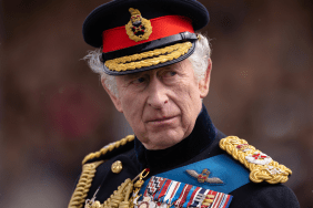 King Charles III inspects the 200th Sovereign's parade at Royal Military Academy Sandhurst on April 14, 2023 in Camberley, England. The parade marks the end of 44 weeks of training for 171 Officer Cadets. It is the first time King Charles III has inspected Sovereign's Parade at Sandhurst since becoming Monarch.