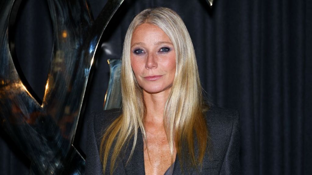Gwyneth Paltrow attends the Saint Laurent Womenswear Spring-Summer 2025 show as part of Paris Fashion Week on September 24, 2024 in Paris, France.