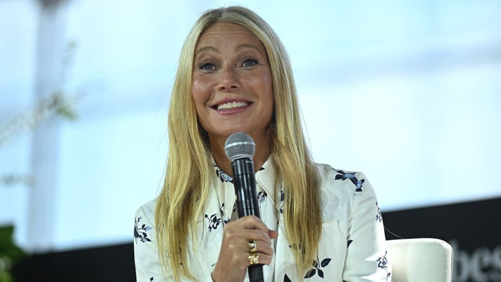 Gwyneth Paltrow speaks at Forbes Power Women's Summit 2024 on September 11, 2024 in New York City.