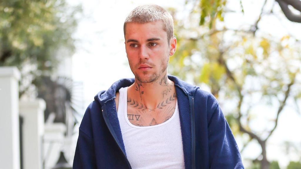 Justin Bieber is seen on May 03, 2023 in Los Angeles, California.