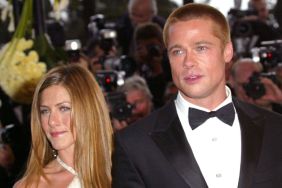 Jennifer Aniston and Brad Pitt during 2004 Cannes Film Festival - "Troy" Premiere at Palais Du Festival in Cannes, France