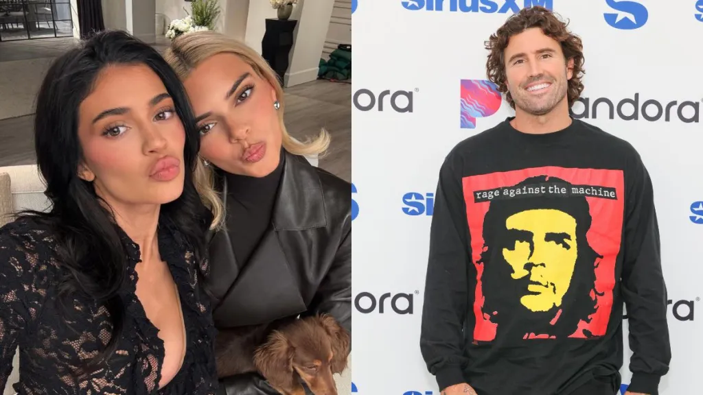 Kylie Jenner, Kendall Jenner; Brody Jenner visits the SiriusXM studio at SiriusXM Studios on January 22, 2025 in Los Angeles, California.