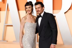 Katy Perry and Orlando Bloom attend the 2025 Vanity Fair Oscar Party hosted by Radhika Jones at Wallis Annenberg Center for the Performing Arts on March 02, 2025 in Beverly Hills, California