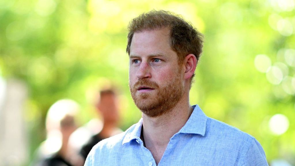 Prince Harry, Duke of Sussex looks on during day six of the Invictus Games Düsseldorf 2023 on September 15, 2023 in Duesseldorf, Germany