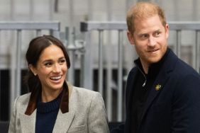 Meghan, Duchess of Sussex and Prince Harry, Duke of Sussex attend the wheelchair basketball match between the USA v Nigeria during day one of the 2025 Invictus Games at the Vancouver Convention Centre on February 09, 2025 in Vancouver, British Columbia