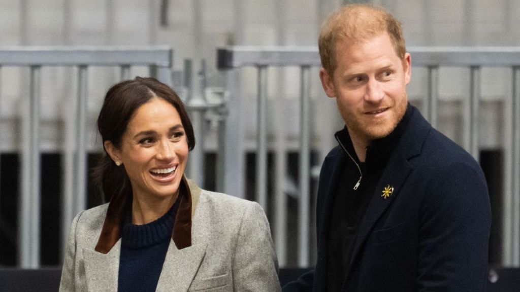 Meghan, Duchess of Sussex and Prince Harry, Duke of Sussex attend the wheelchair basketball match between the USA v Nigeria during day one of the 2025 Invictus Games at the Vancouver Convention Centre on February 09, 2025 in Vancouver, British Columbia
