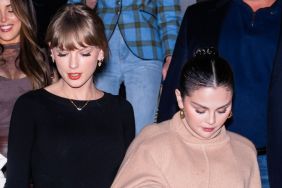aylor Swift (L) and Selena Gomez are seen in NoHo on November 04, 2023 in New York City.