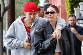 Justin Bieber and Hailey Bieber are seen on January 07, 2023 in Los Angeles, California