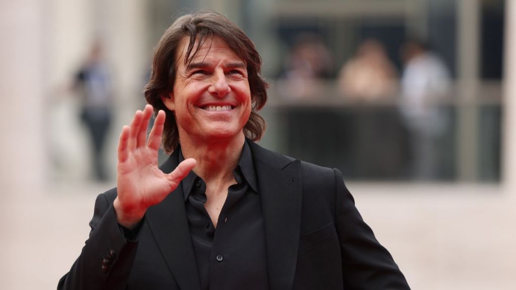Tom Cruise arrives at the US Premiere of "Mission: Impossible – The Final Reckoning" at Lincoln Center Plaza in New York, New York on May 18, 2025