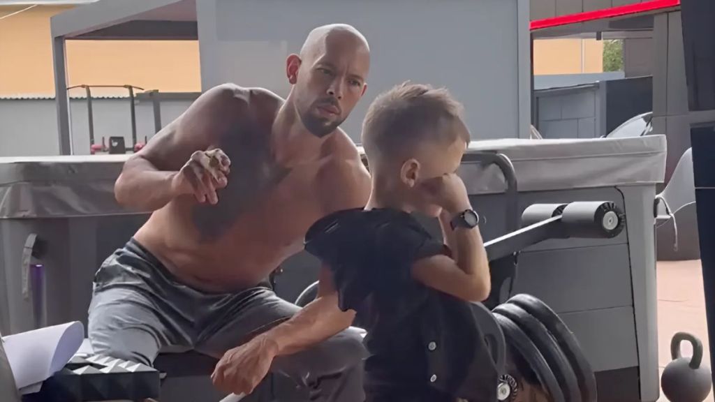 Andrew Tate Fans Call Him Out for Smoking Around His Young Son