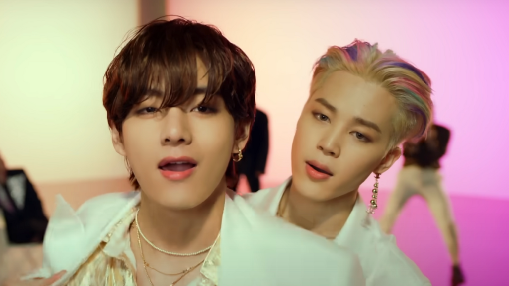 BTS Jimin V shirtless