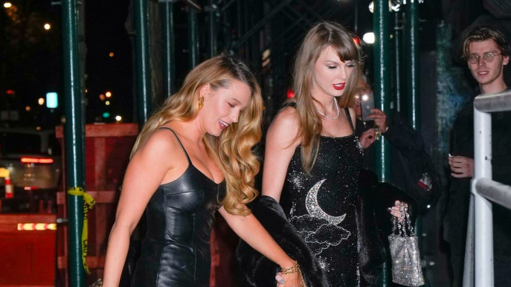 Taylor Swift celebrates her birthday with Blake Lively on December 13, 2023 in New York City