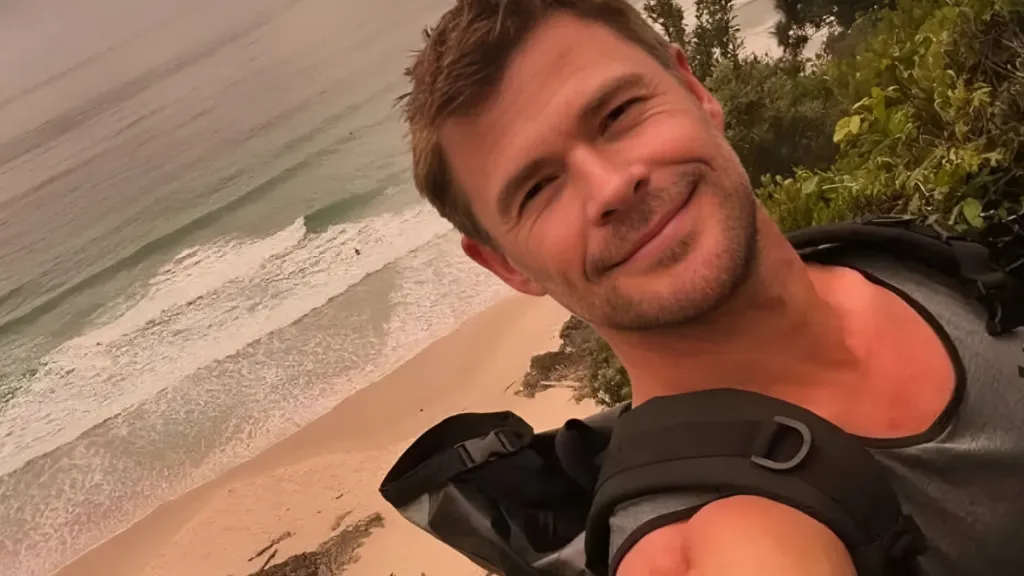 Chris Hemsworth Shows Off His Muscles After Intense Workout