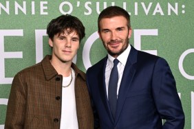 David Beckham Poses in Speedo With Son Cruz Beckham
