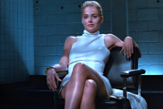 Sharon Stone Leaves Little to Imagination in Sky-High Slit Dress