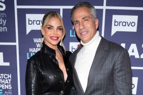 Alexia Nepola and Todd Nepola posing together backstage at Watch What Happens Live