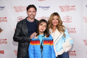Denise Richards, Aaron Phypers, and Eloise Richards at the Hollywood Christmas Parade