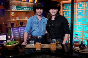 Steven McBee Jr and Jesse McBee behind the bar at Watch What Happens Live