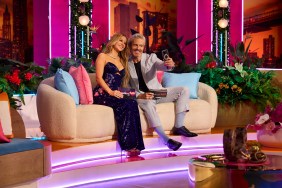 Andy Cohen and Ariana Madix at the Love Island USA reunion taking a selfie