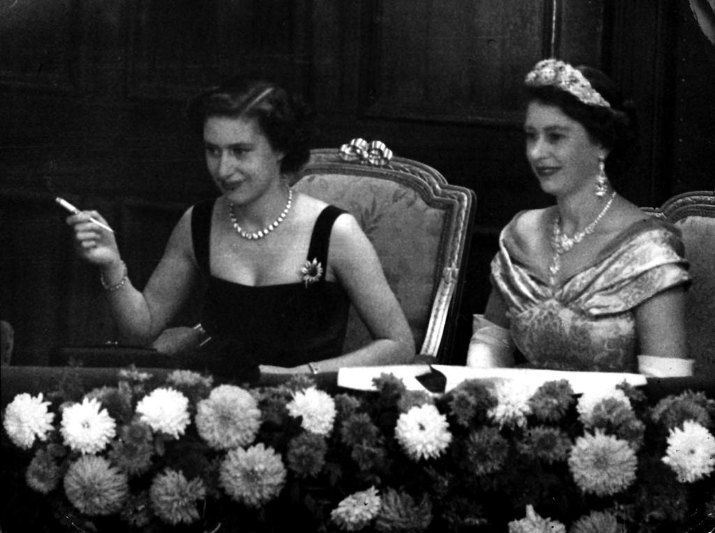 Princess Margaret and Queen Elizabeth