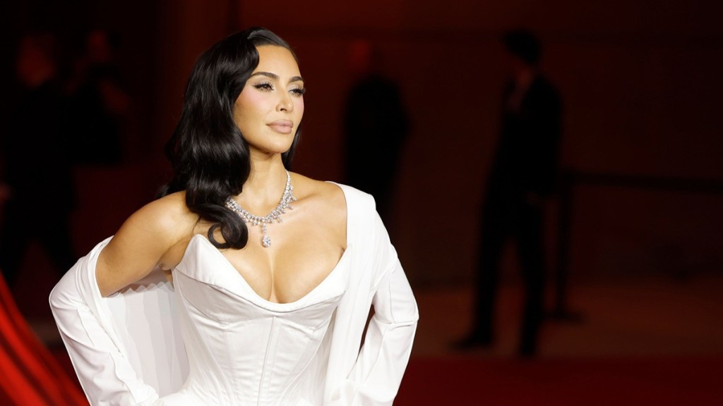 Kim Kardashian Wears Plunging Bra-Top for Gelato Outing