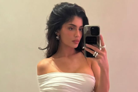 Kylie Jenner plunging top photos