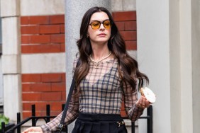 Anne Hathaway Caught in Close Call With Mini-Skirt Oops Moment