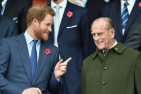 Prince Harry and Prince Philip.