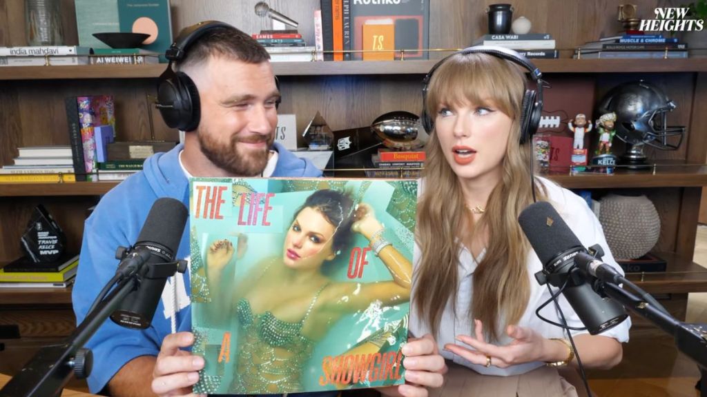 Travis Kelce and Taylor Swift appear on 'New Heights' podcast