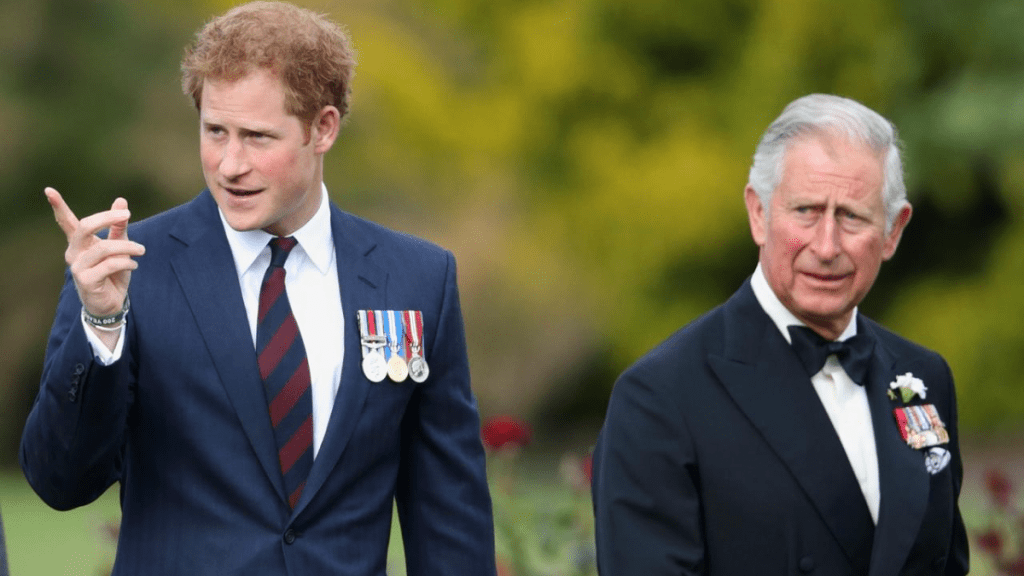 King Charles Prince Harry reunion