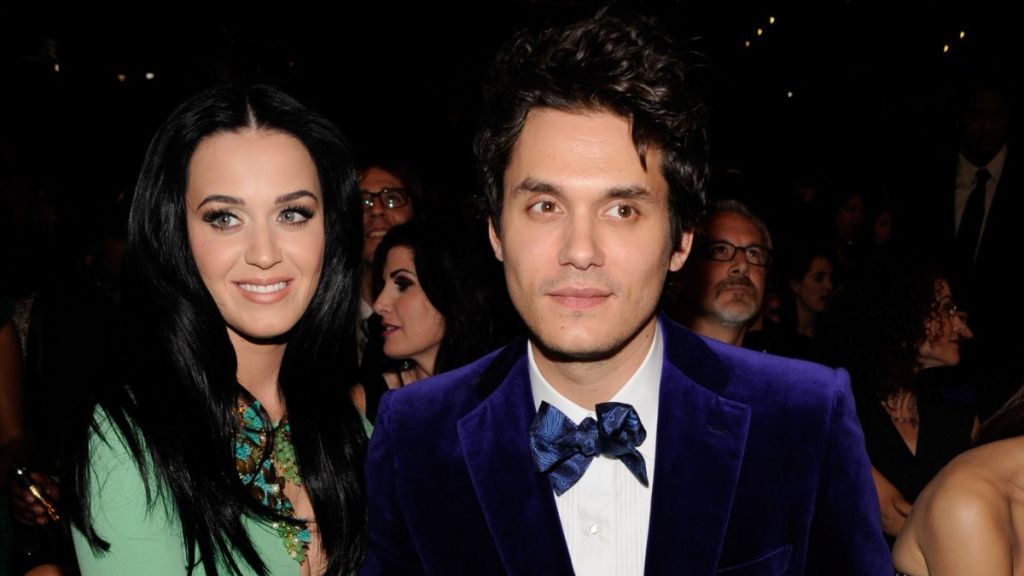 Katy Perry and John Mayer attends the 55th Annual GRAMMY Awards at STAPLES Center on February 10, 2013 in Los Angeles, California.