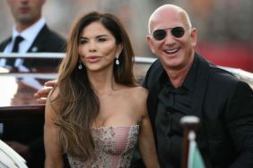 Amazon's founder Jeff Bezos and spouse Lauren Sanchez Bezos leave the Aman Hotel on the third day of their wedding festivities, in Venice on June 28, 2025.