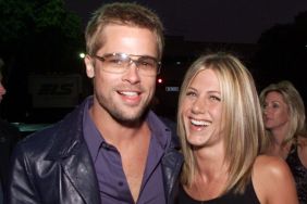 Brad Pitt and Jennifer Aniston at the premiere of "Rock Star" at the Mann Village Theater in Los Angeles, Ca. 9/4/01.
