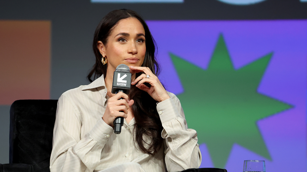 Meghan, Duchess of Sussex speaks onstage during the Breaking Barriers, Shaping Narratives: How Women Lead On and Off the Screen panel during the 2024 SXSW Conference and Festival at Austin Convention Center on March 08, 2024 in Austin, Texas.
