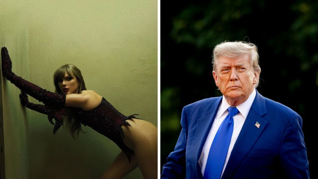 Taylor Swift, President of the United States Donald Trump arrives at Huis ten Bosch Palace for a dinner during the NATO Summit 2025 on June 24, 2025 in The Hague, Netherlands.