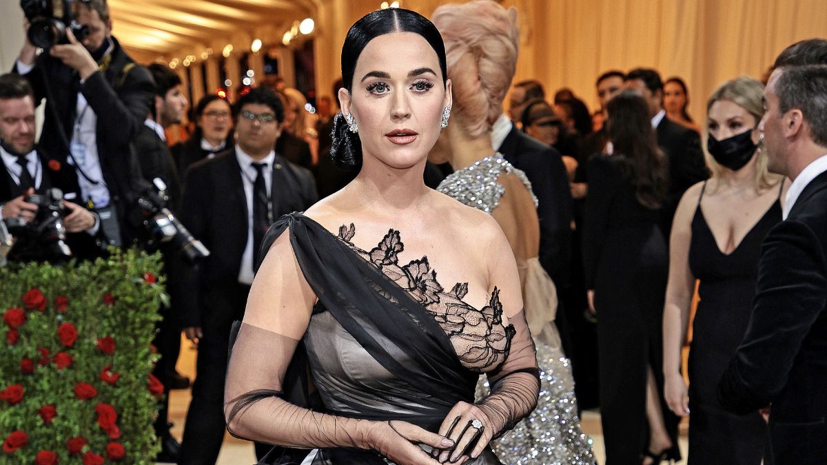 katy perry sheer crochet dress Katy Perry Goes Sheer in Mesh Dress at iHeartRadio Music Awards 2024