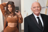 Kim Kardashian Anthony Hopkins SKIMS face wrap Anthony Hopkins Hannibal Lecter