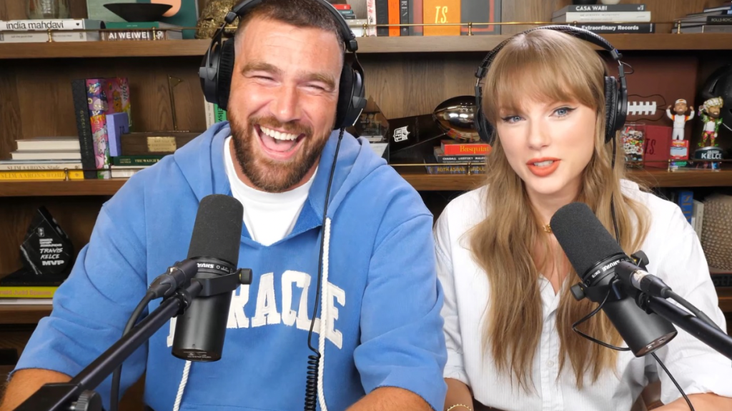 Taylor Swift fans Travis Kelce New Heights podcast