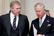 Prince Andrew, Duke of York and Prince Charles, Prince of Wales attend a Service of Thanksgiving to celebrate Queen Elizabeth II's Diamond Jubilee at St Paul's Cathedral on June 5, 2012 in London, England
