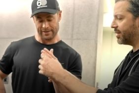 Chris Hemsworth's Hand Gets Stabbed By David Blaine in Magic Stunt